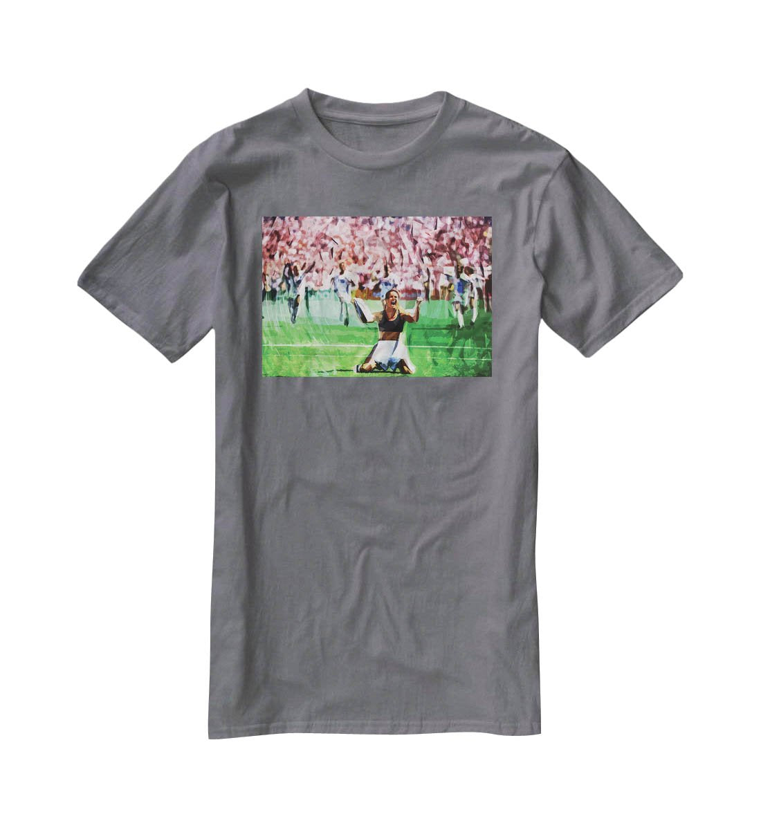 Brandi Chastain Celebrates USA Soccer 1999 T-Shirt - Canvas Art Rocks - 3