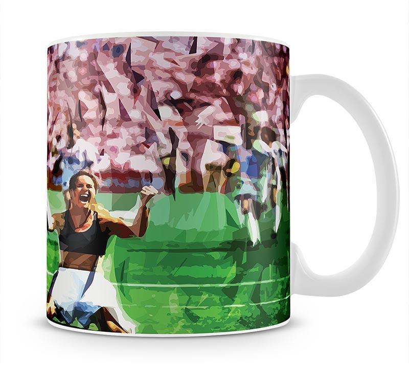 Brandi Chastain Celebrates USA Soccer 1999 Mug - Canvas Art Rocks - 1