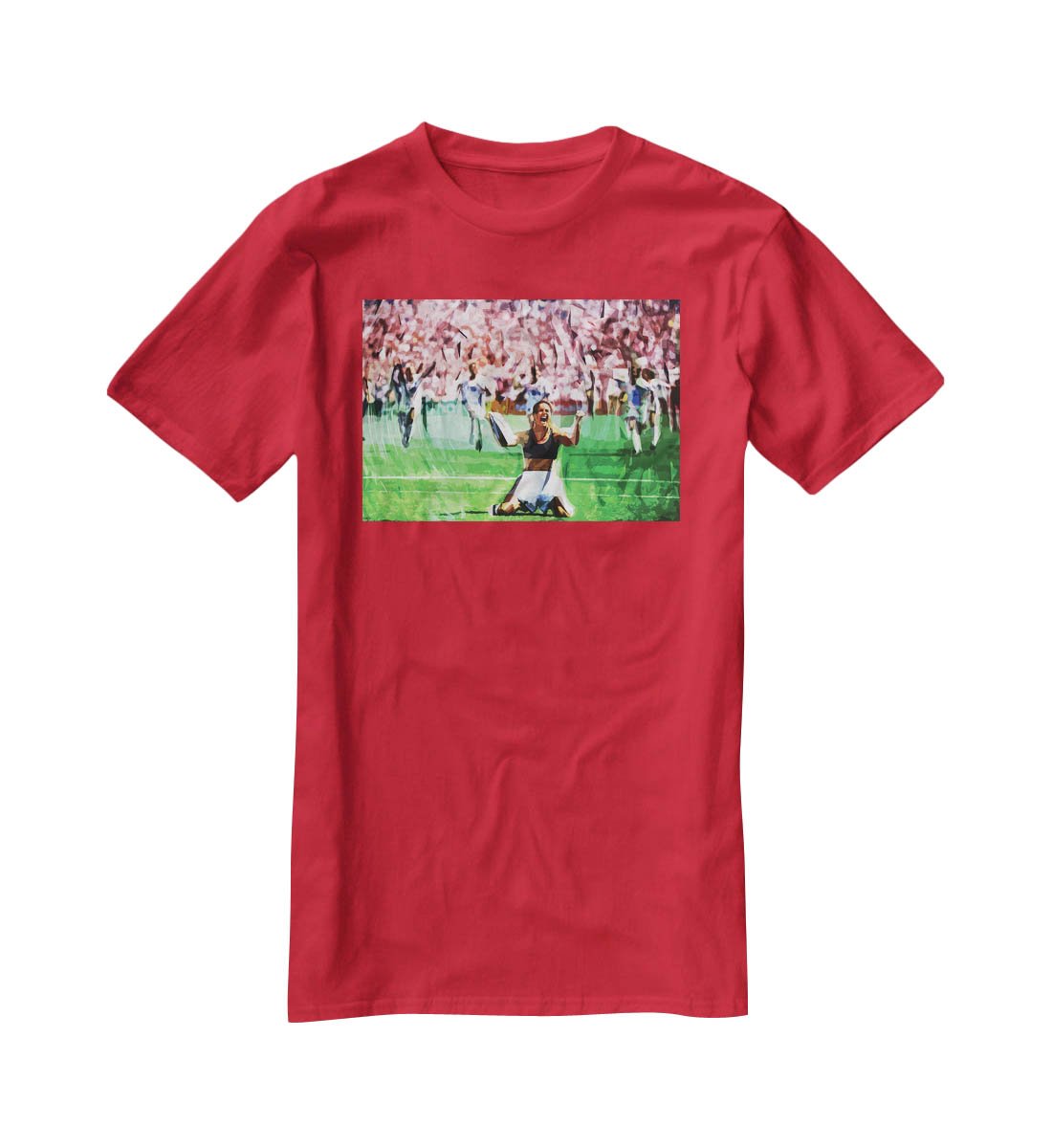 Brandi Chastain Celebrates USA Soccer 1999 T-Shirt - Canvas Art Rocks - 4