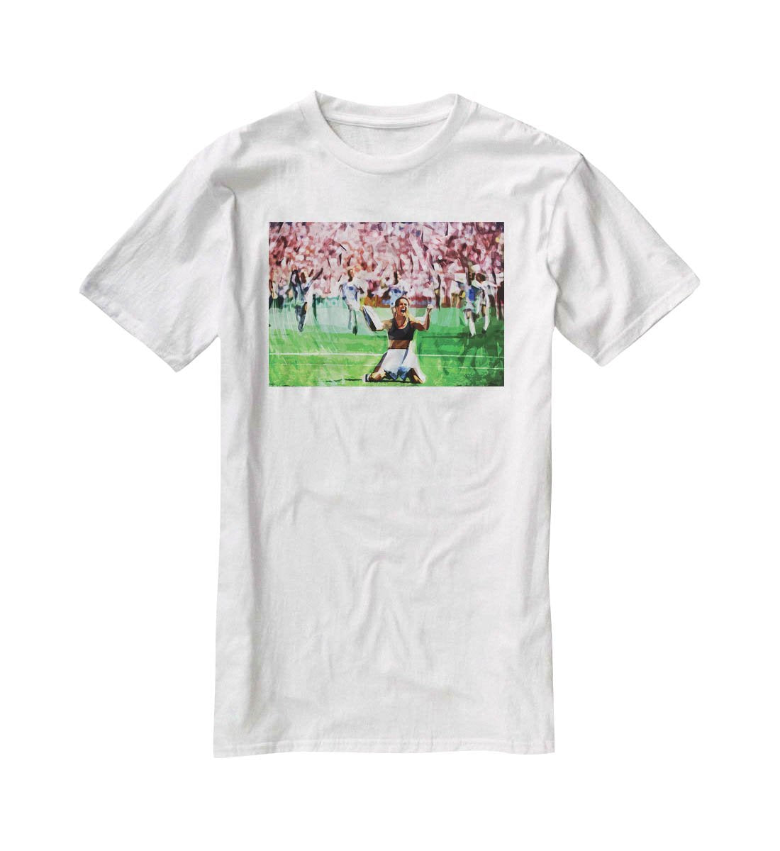 Brandi Chastain Celebrates USA Soccer 1999 T-Shirt - Canvas Art Rocks - 5