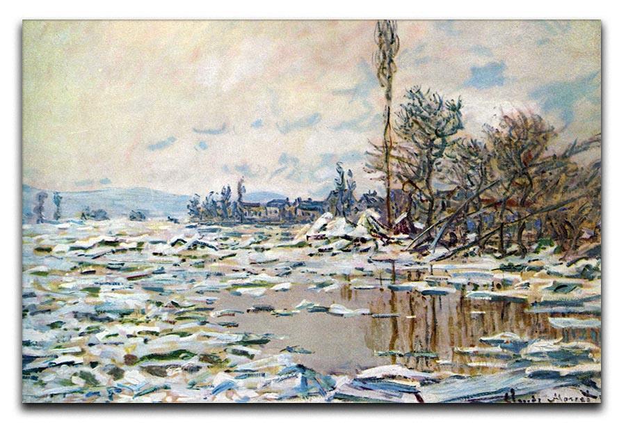 Break Up of Ice by Monet Canvas Print & Poster  - Canvas Art Rocks - 1