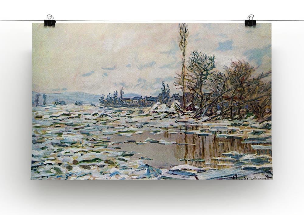Break Up of Ice by Monet Canvas Print & Poster - Canvas Art Rocks - 2