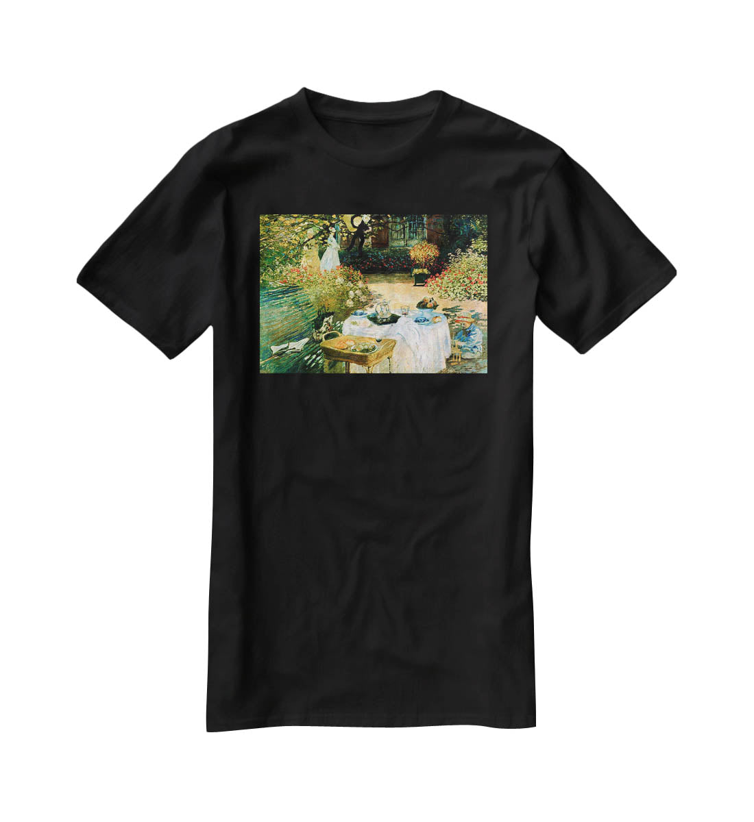 Breakfast by Monet T-Shirt - Canvas Art Rocks - 1