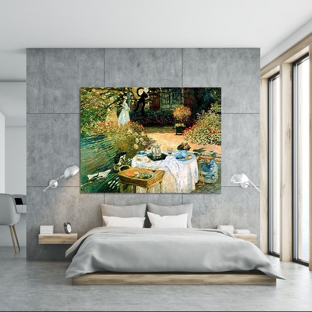 Breakfast by Monet Canvas Print or Poster