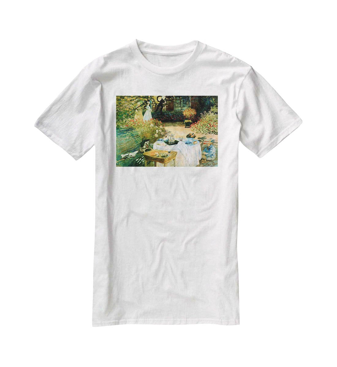 Breakfast by Monet T-Shirt - Canvas Art Rocks - 5