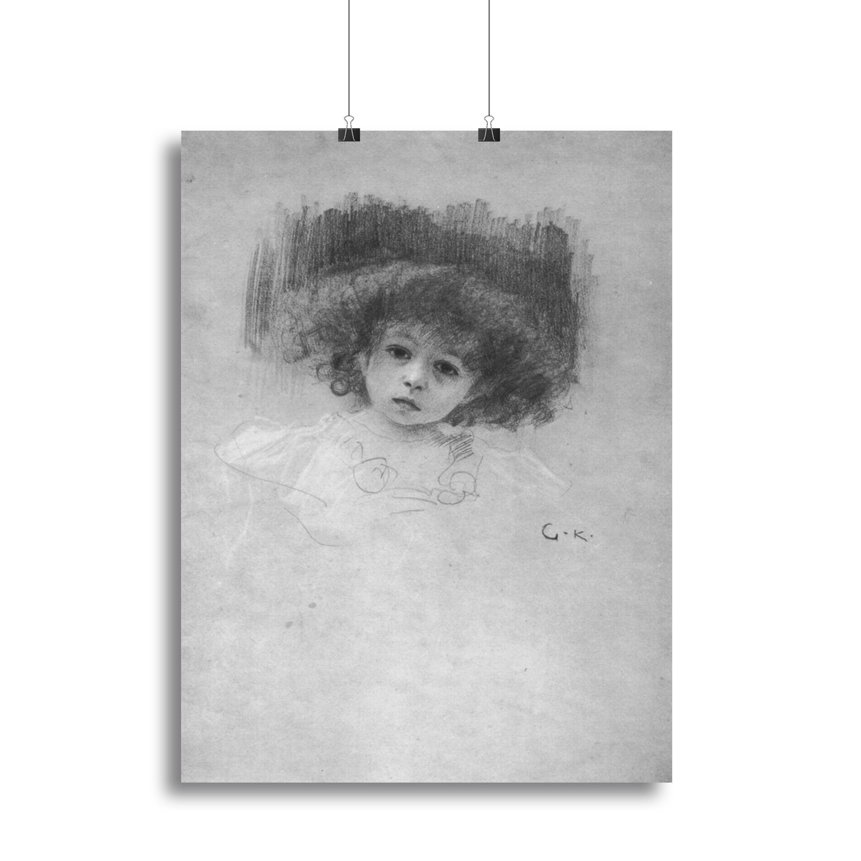 Breast image of a child by Klimt Canvas Print or Poster