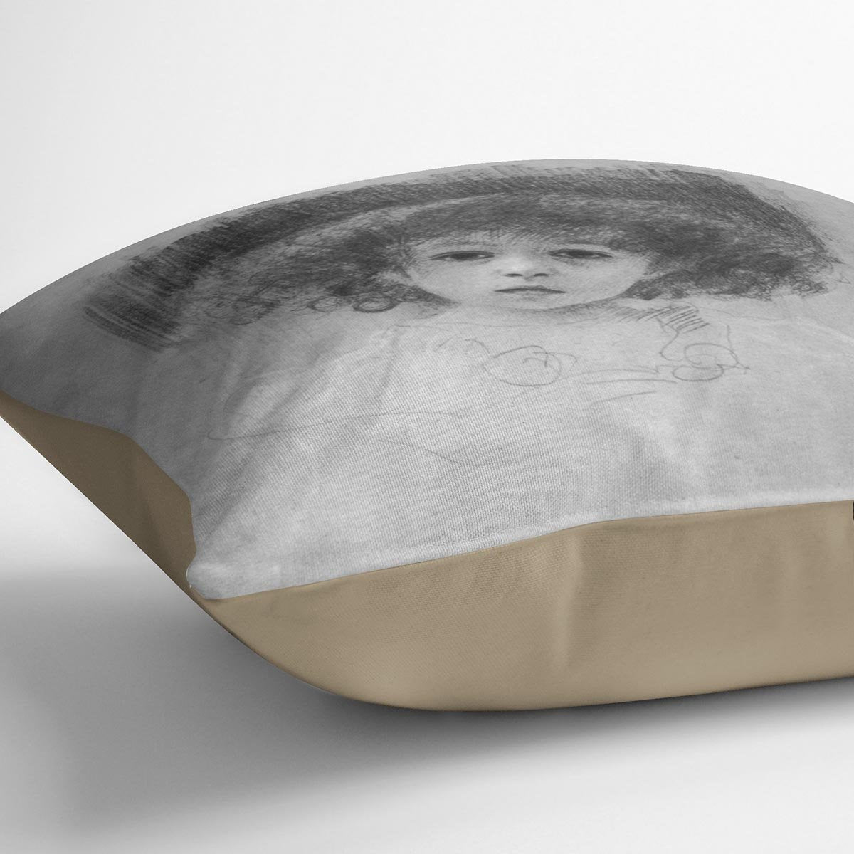 Breast image of a child by Klimt Throw Pillow