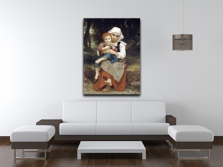 Breton Brother and Sister By Bouguereau Canvas Print or Poster - Canvas Art Rocks - 4