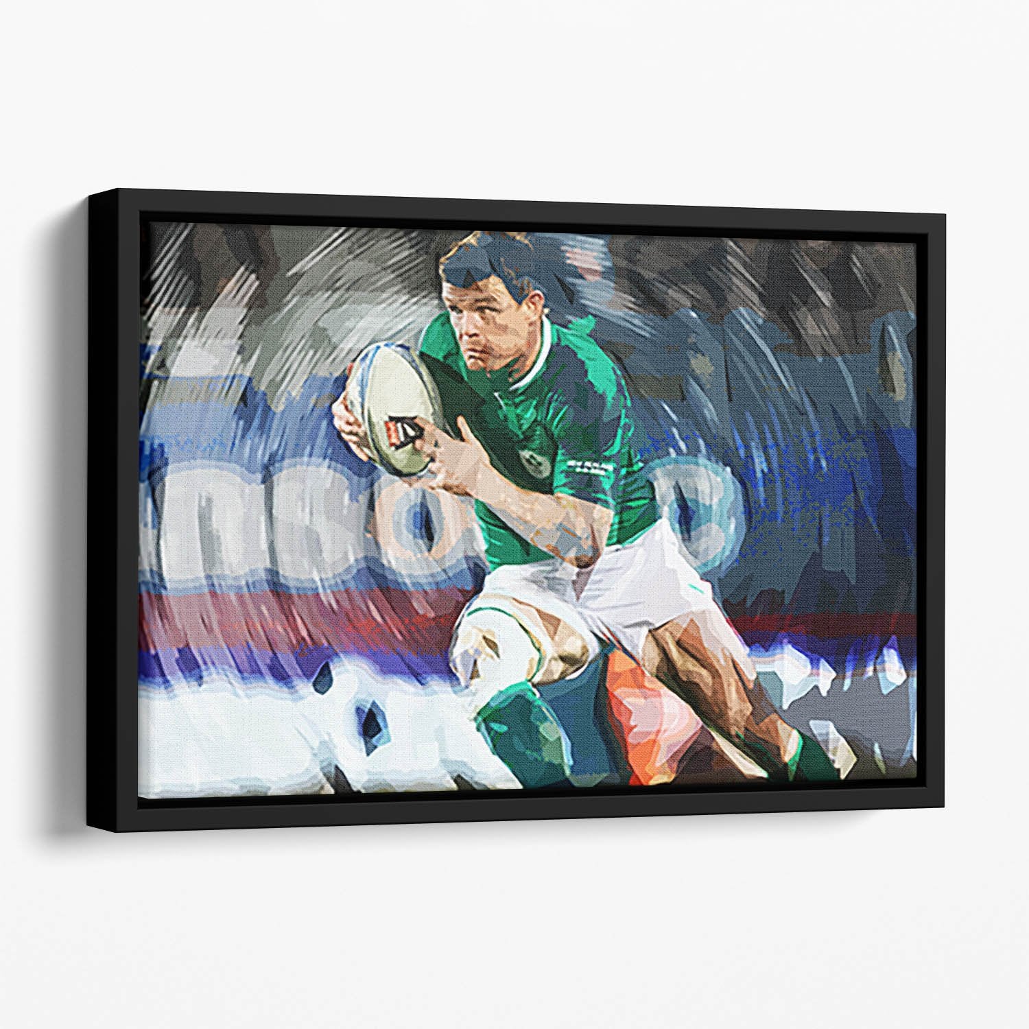 Brian ODriscoll Floating Framed Canvas