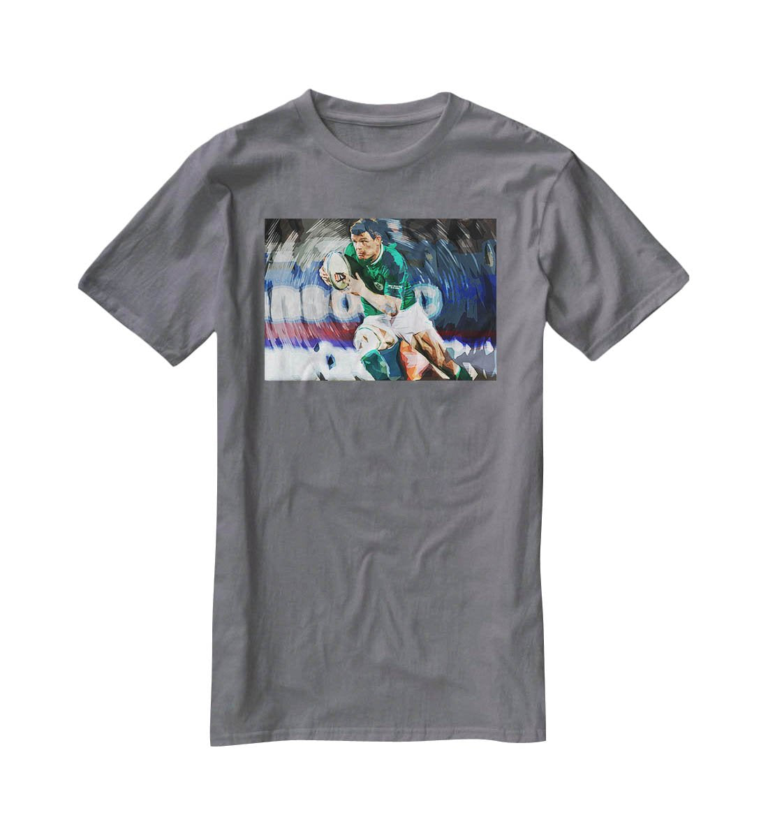Brian ODriscoll T-Shirt - Canvas Art Rocks - 3