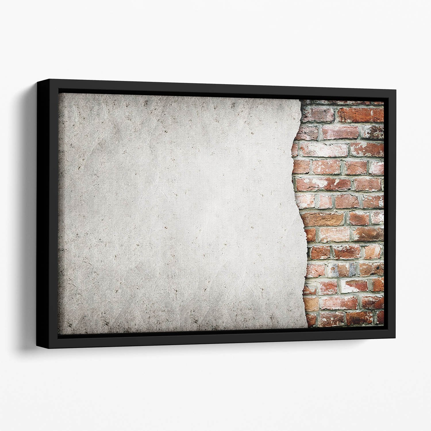 Brick Floating Framed Canvas