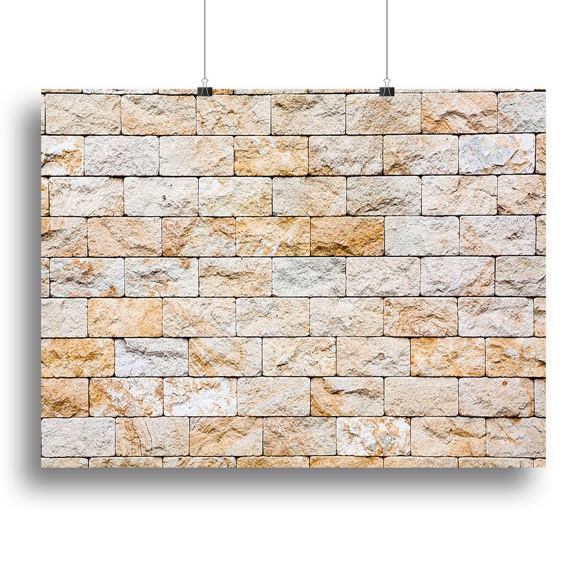 Brick stones wall Canvas Print or Poster