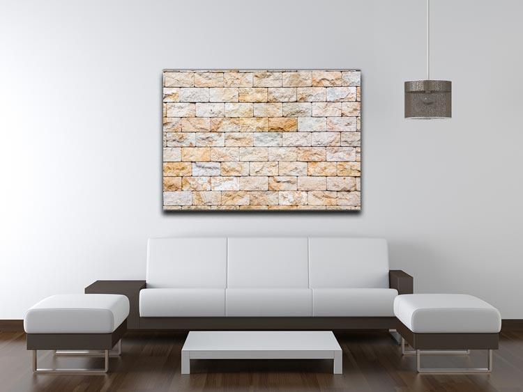 Brick stones wall Canvas Print or Poster - Canvas Art Rocks - 4