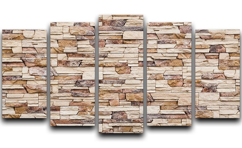 Brick wall 5 Split Panel Canvas - Canvas Art Rocks - 1