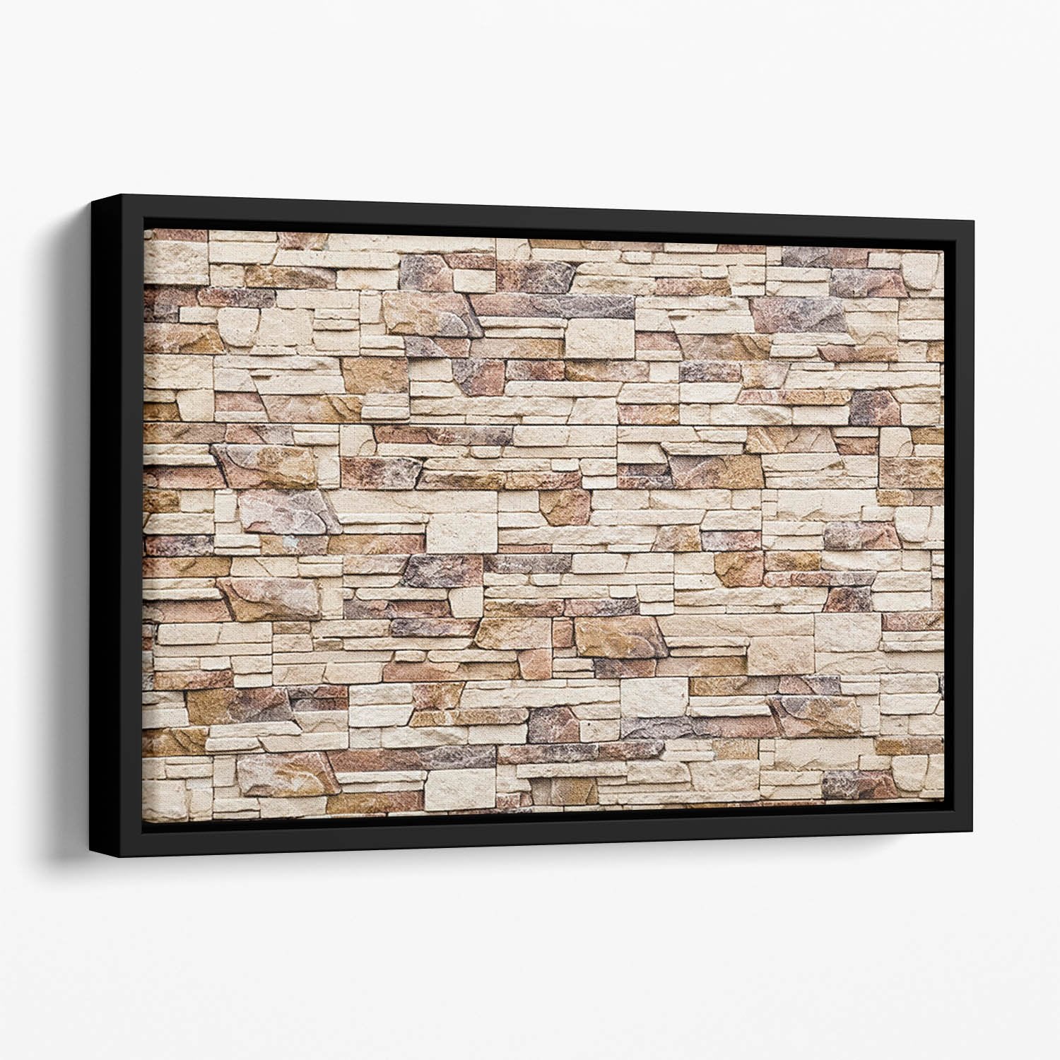 Brick wall Floating Framed Canvas