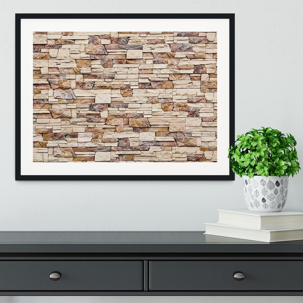 Brick wall Framed Print - Canvas Art Rocks - 1