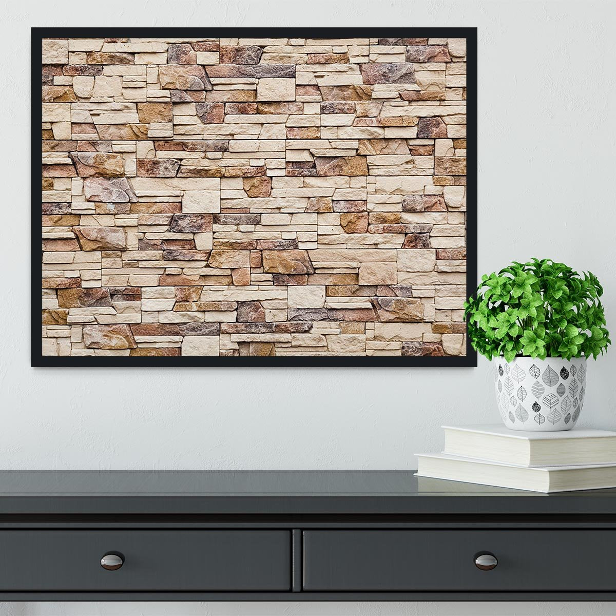Brick wall Framed Print - Canvas Art Rocks - 2