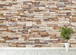 Brick wall Wall Mural Wallpaper - Canvas Art Rocks - 4