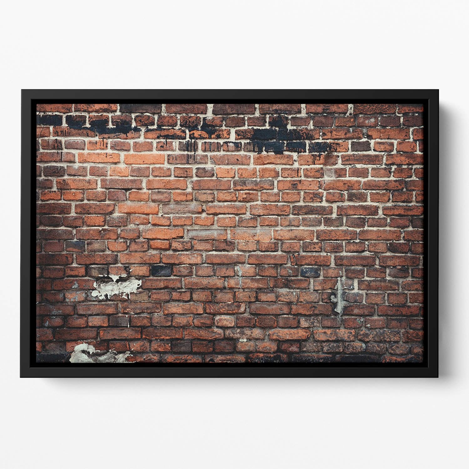 Brick wall background Floating Framed Canvas