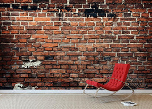 Brick wall background Wall Mural Wallpaper - Canvas Art Rocks - 2