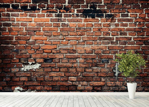 Brick wall background Wall Mural Wallpaper - Canvas Art Rocks - 4