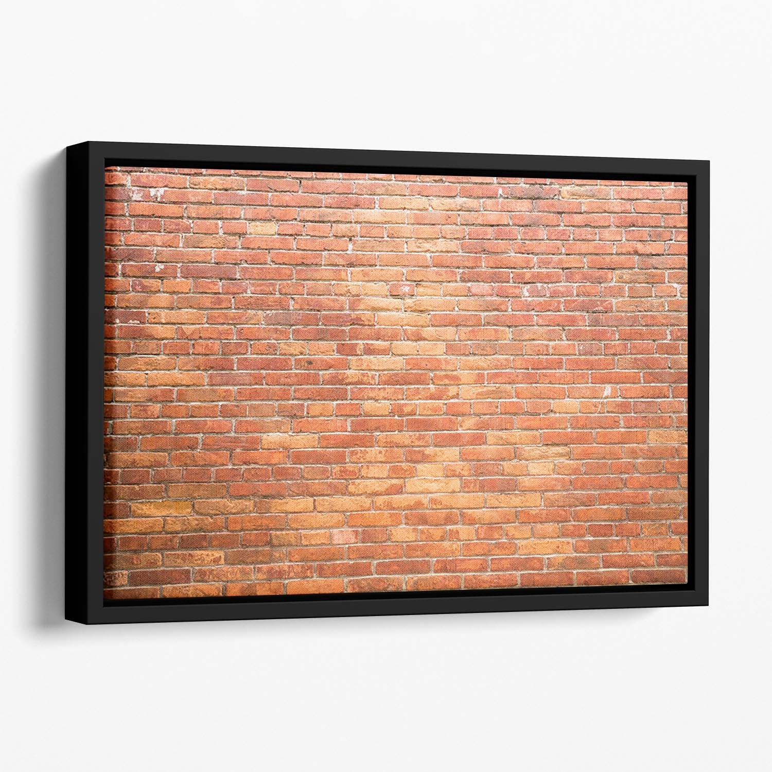 Bricks wall Floating Framed Canvas - Canvas Art Rocks - 1