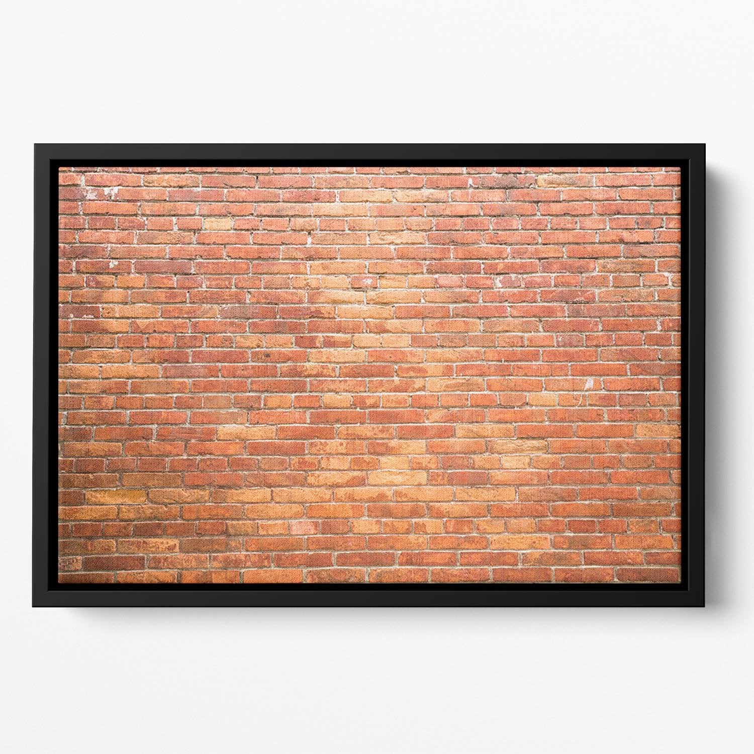 Bricks wall Floating Framed Canvas - Canvas Art Rocks - 2