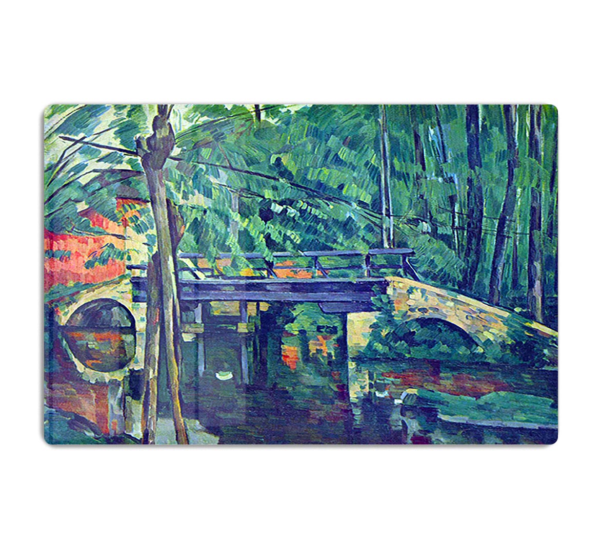 Bridge in the forest by Cezanne Acrylic Block - Canvas Art Rocks - 1