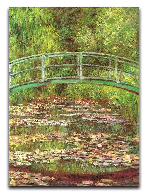 Bridge over the sea rose pond by Monet Canvas Print & Poster  - Canvas Art Rocks - 1
