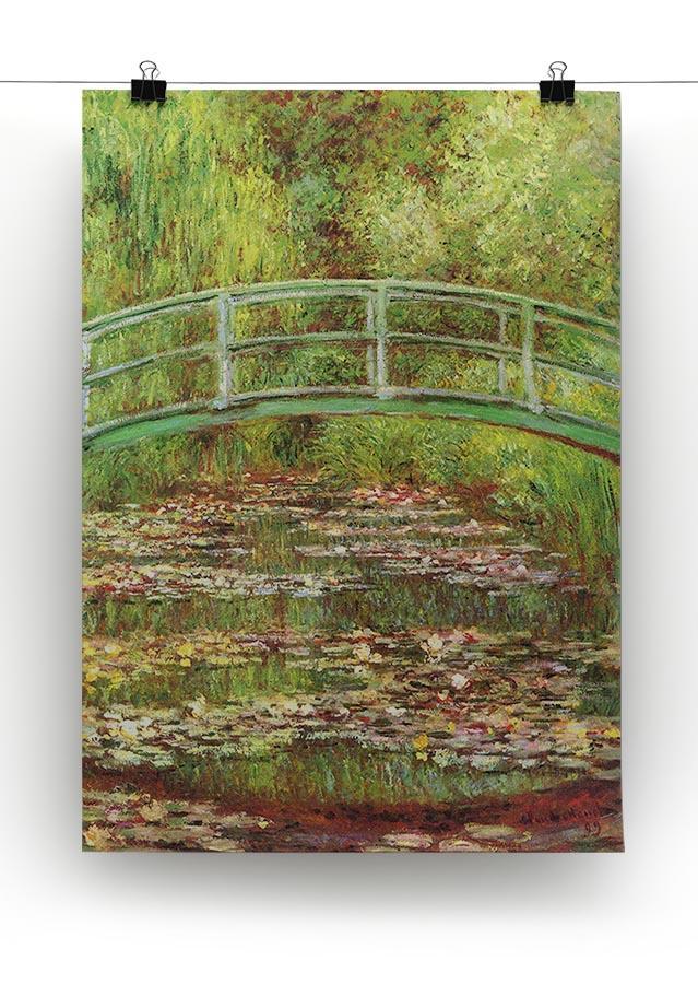 Bridge over the sea rose pond by Monet Canvas Print & Poster - Canvas Art Rocks - 2