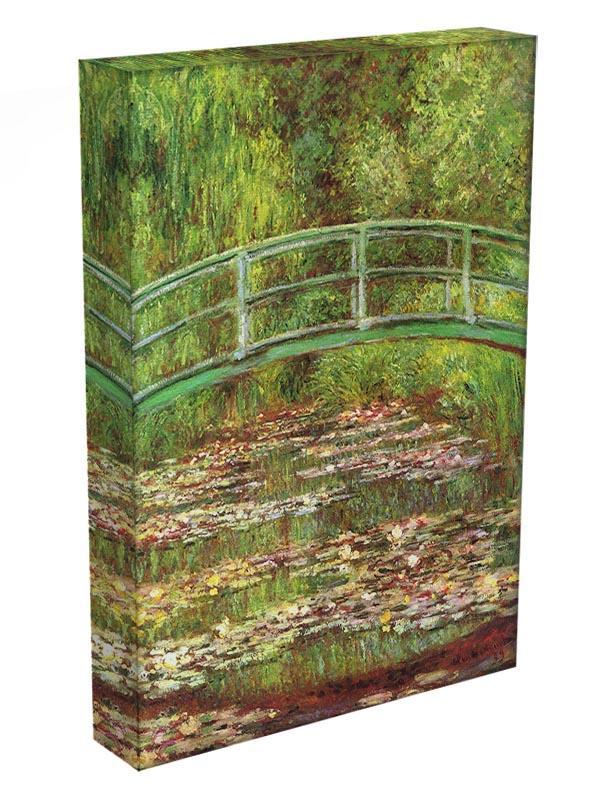 Bridge over the sea rose pond by Monet Canvas Print & Poster - Canvas Art Rocks - 3