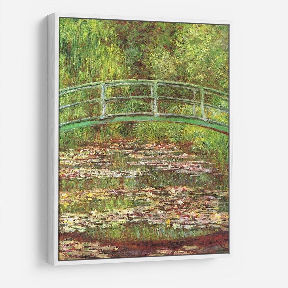 Bridge over the sea rose pond by Monet HD Metal Print