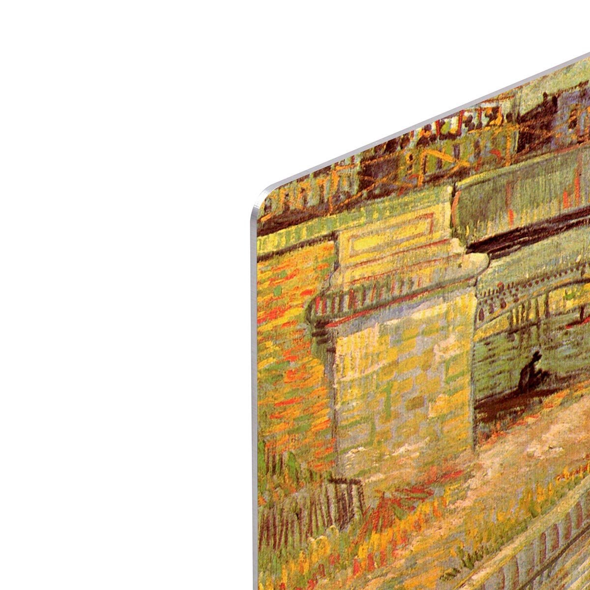 Bridges across the Seine at Asnieres by Van Gogh HD Metal Print