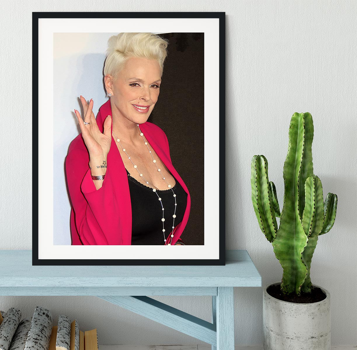 Brigitte Nielsen Framed Print - Canvas Art Rocks - 1