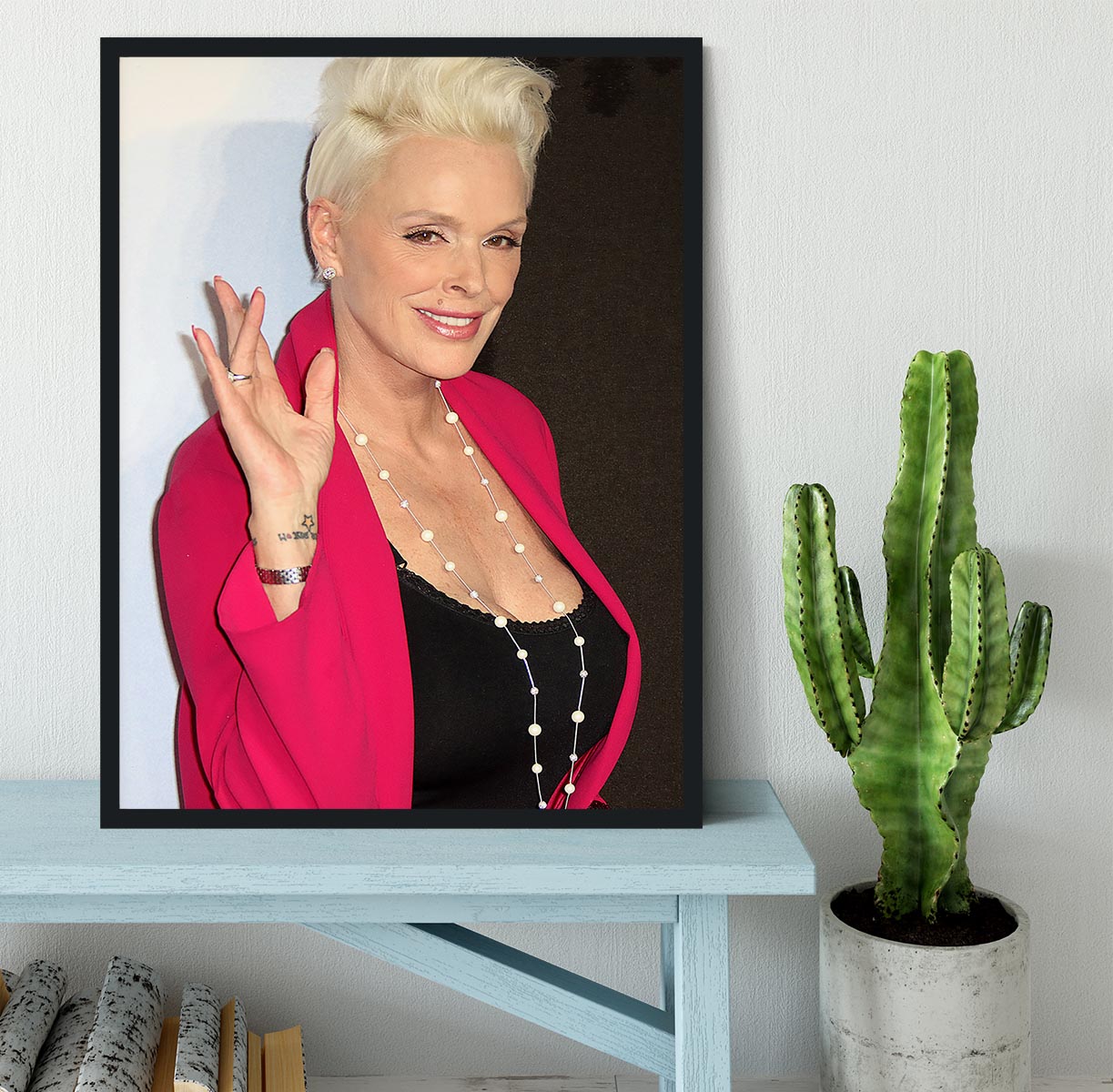 Brigitte Nielsen Framed Print - Canvas Art Rocks - 2