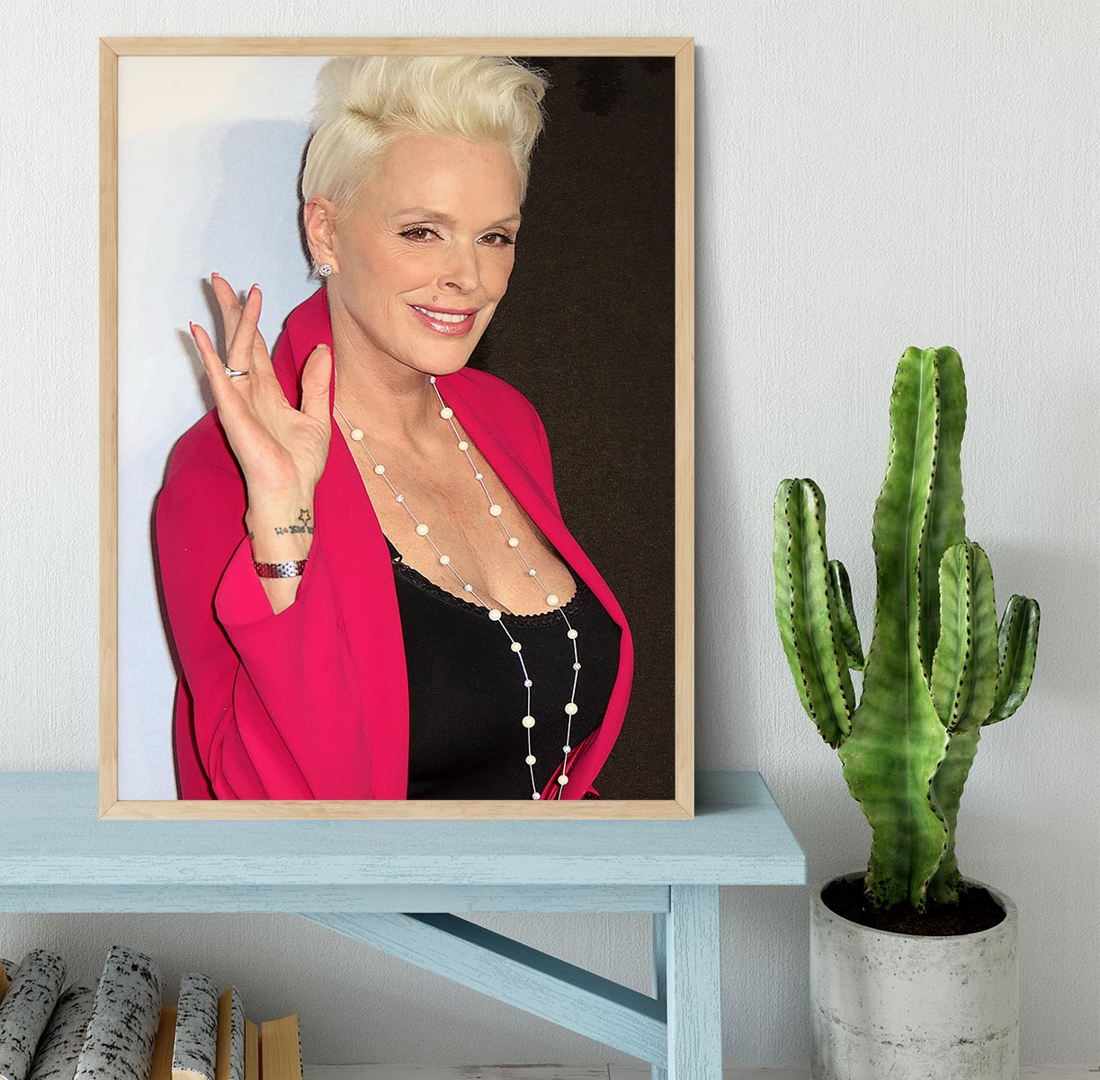 Brigitte Nielsen Framed Print - Canvas Art Rocks - 4