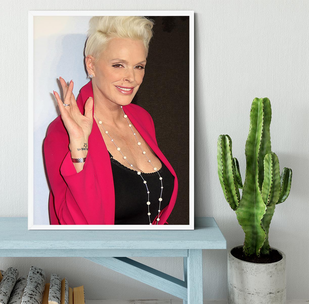 Brigitte Nielsen Framed Print - Canvas Art Rocks -6