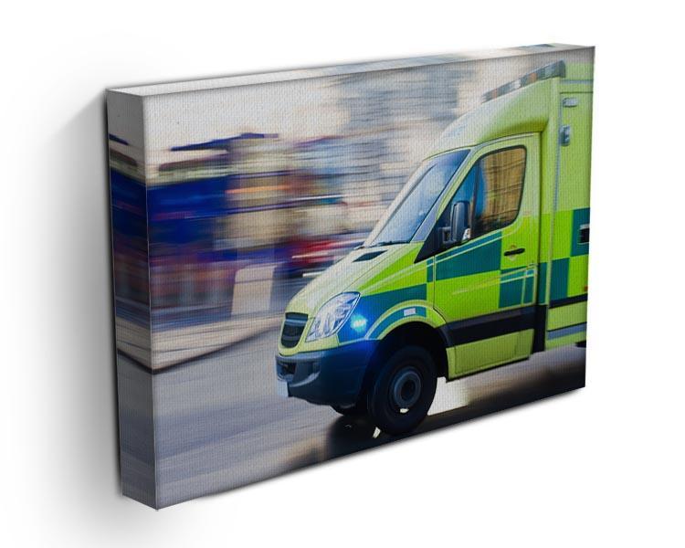 British ambulance in motion blur Canvas Print or Poster - Canvas Art Rocks - 3
