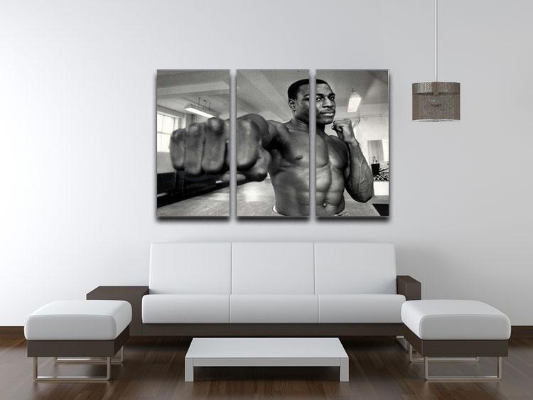 British boxer Frank Bruno 3 Split Panel Canvas Print - Canvas Art Rocks - 3