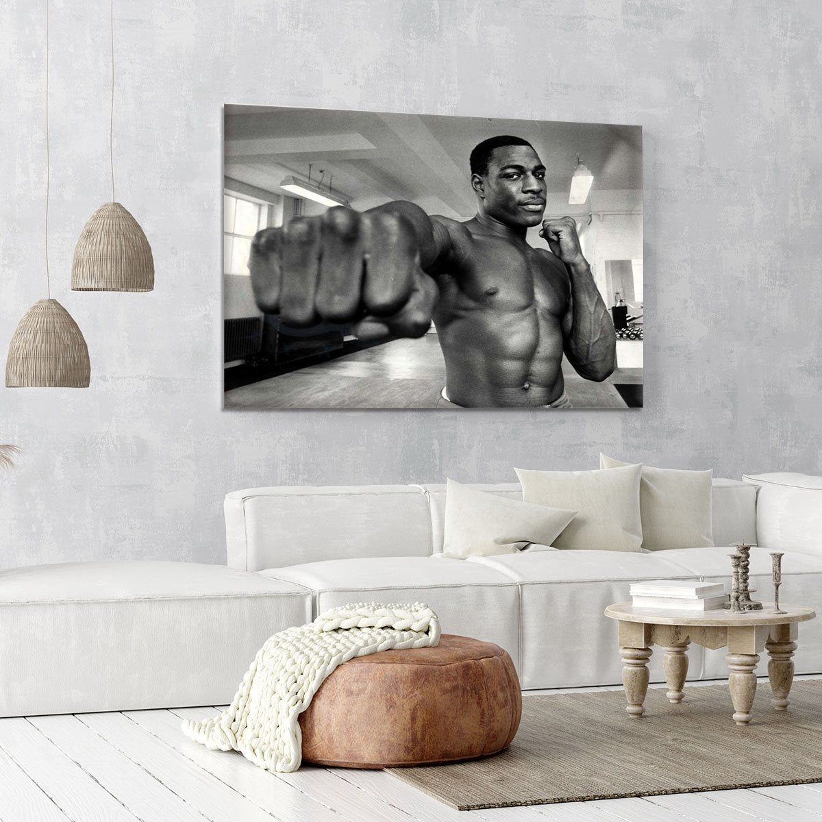 British boxer Frank Bruno Canvas Print or Poster