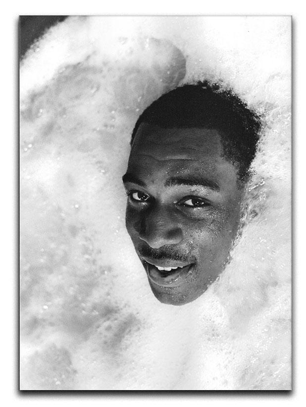 British boxer Frank Bruno in the Jacuzzi Canvas Print or Poster  - Canvas Art Rocks - 1