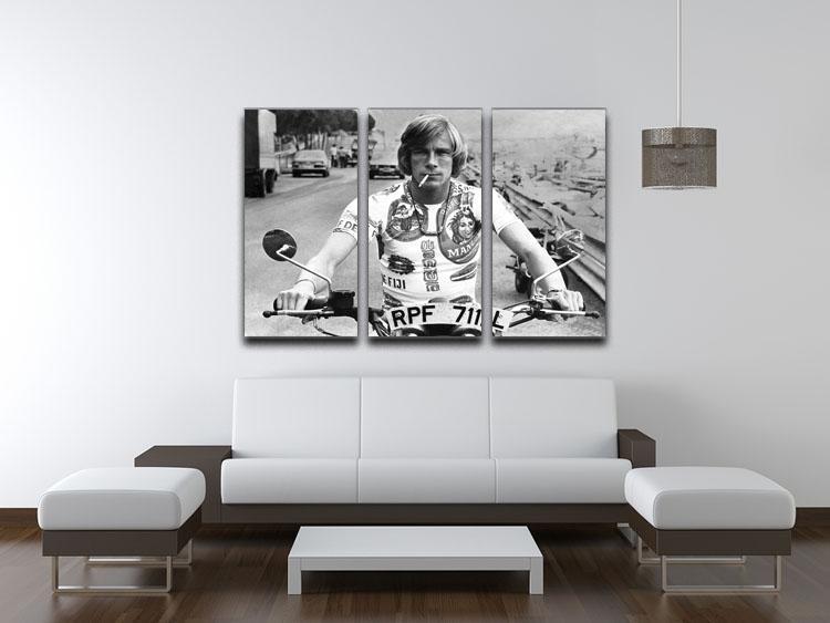 British racing driver James Hunt 3 Split Panel Canvas Print - Canvas Art Rocks - 3