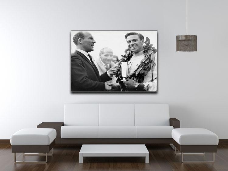 British racing drivers Jim Clark and Stirling Moss Canvas Print or Poster - Canvas Art Rocks - 4
