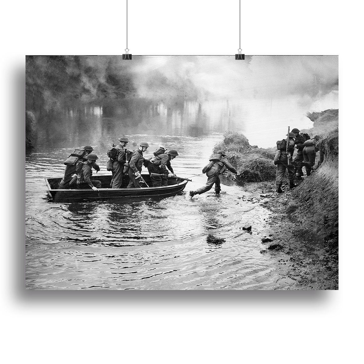 British troops training Canvas Print or Poster