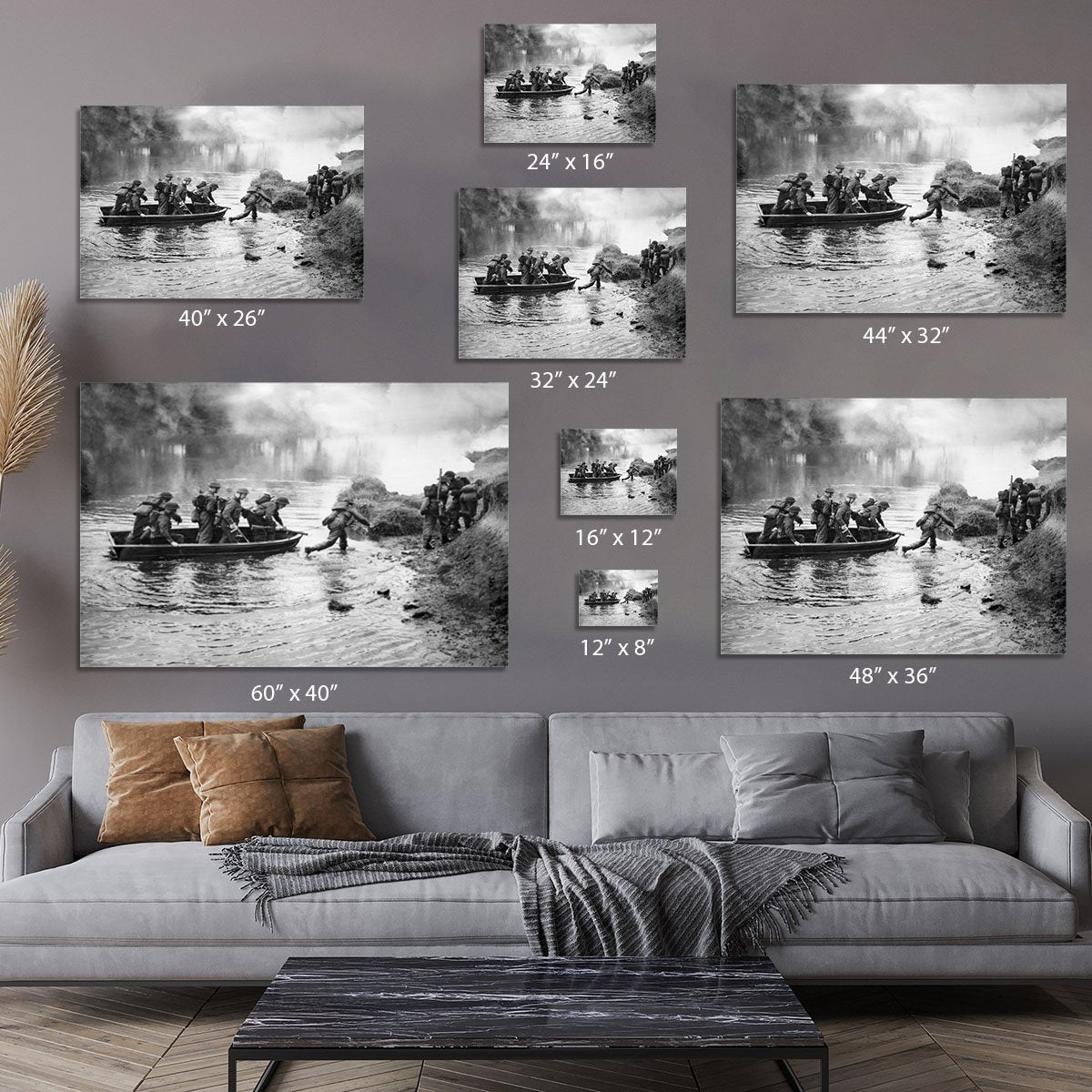 British troops training Canvas Print or Poster