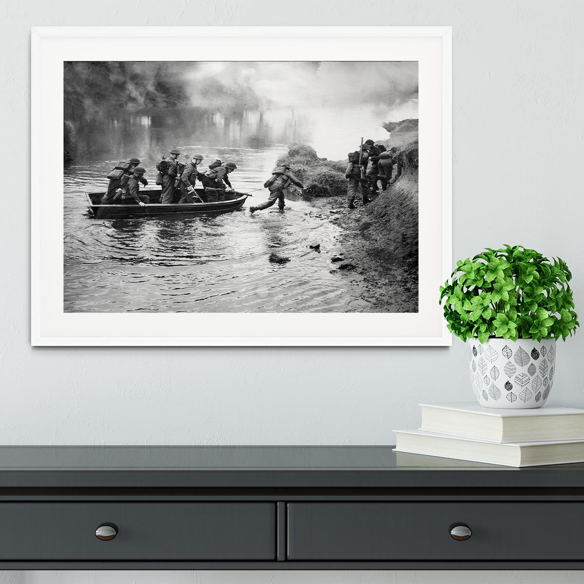 British troops training Framed Print - Canvas Art Rocks - 5