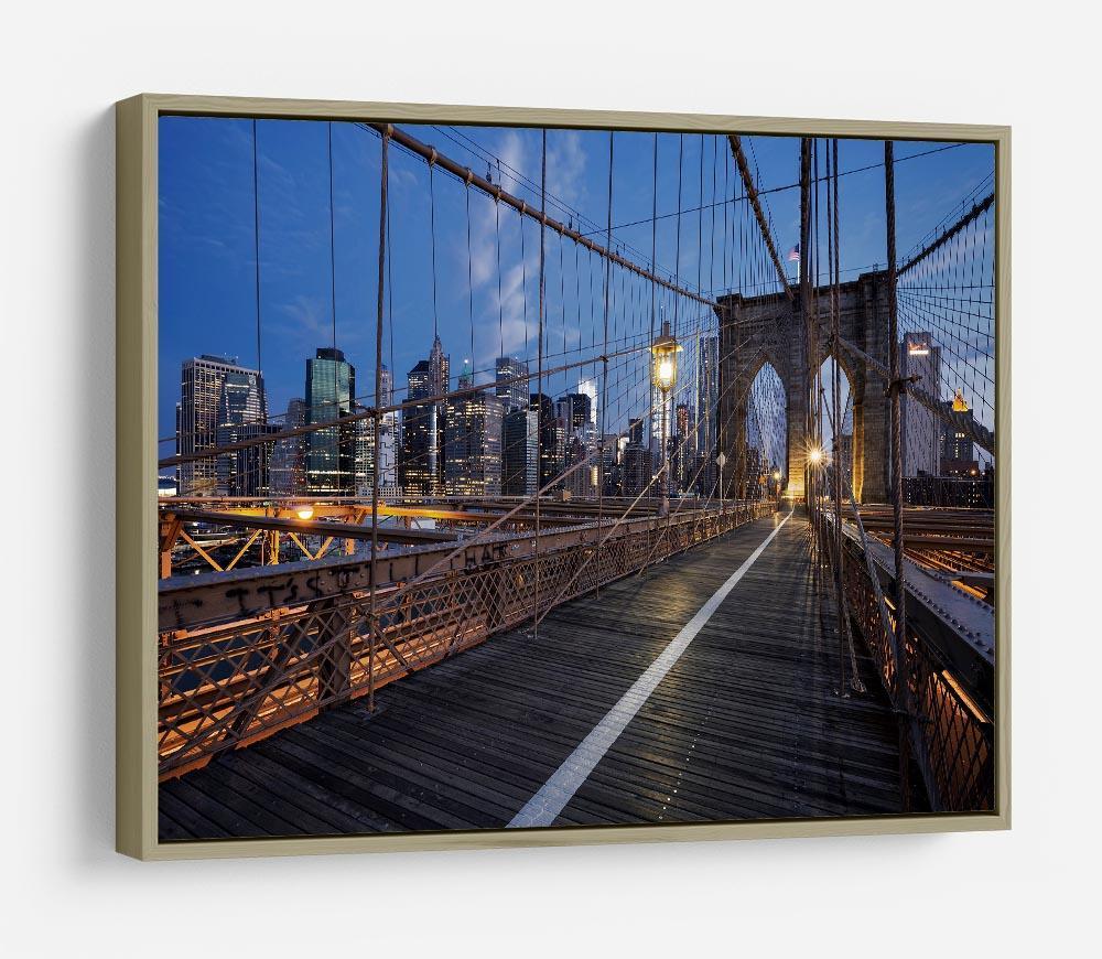 Brooklyn Bridge at sunrise HD Metal Print