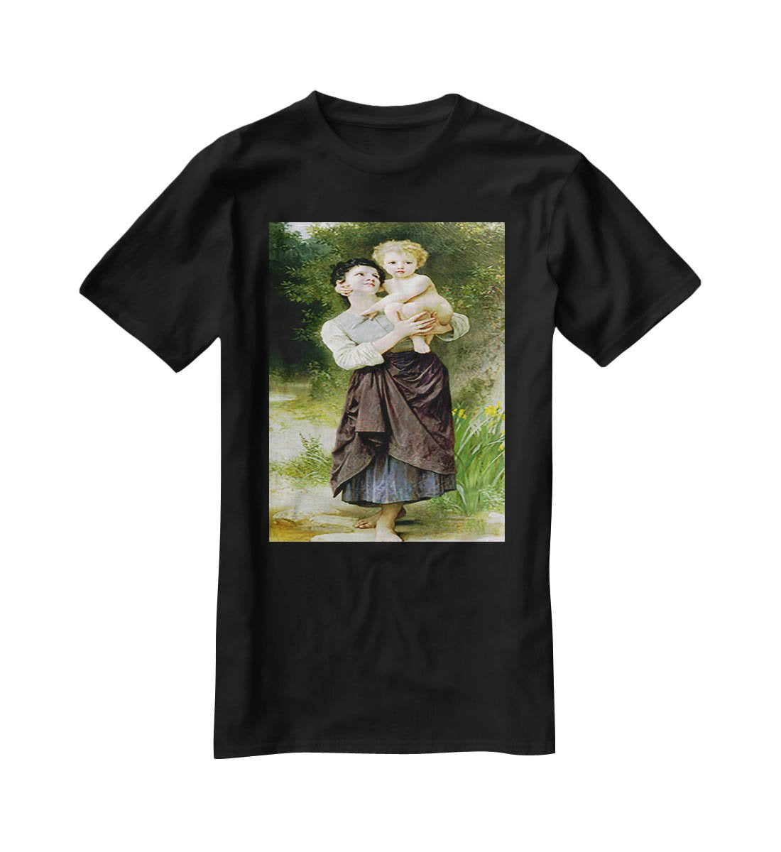 Brother And Sister By Bouguereau T-Shirt - Canvas Art Rocks - 1