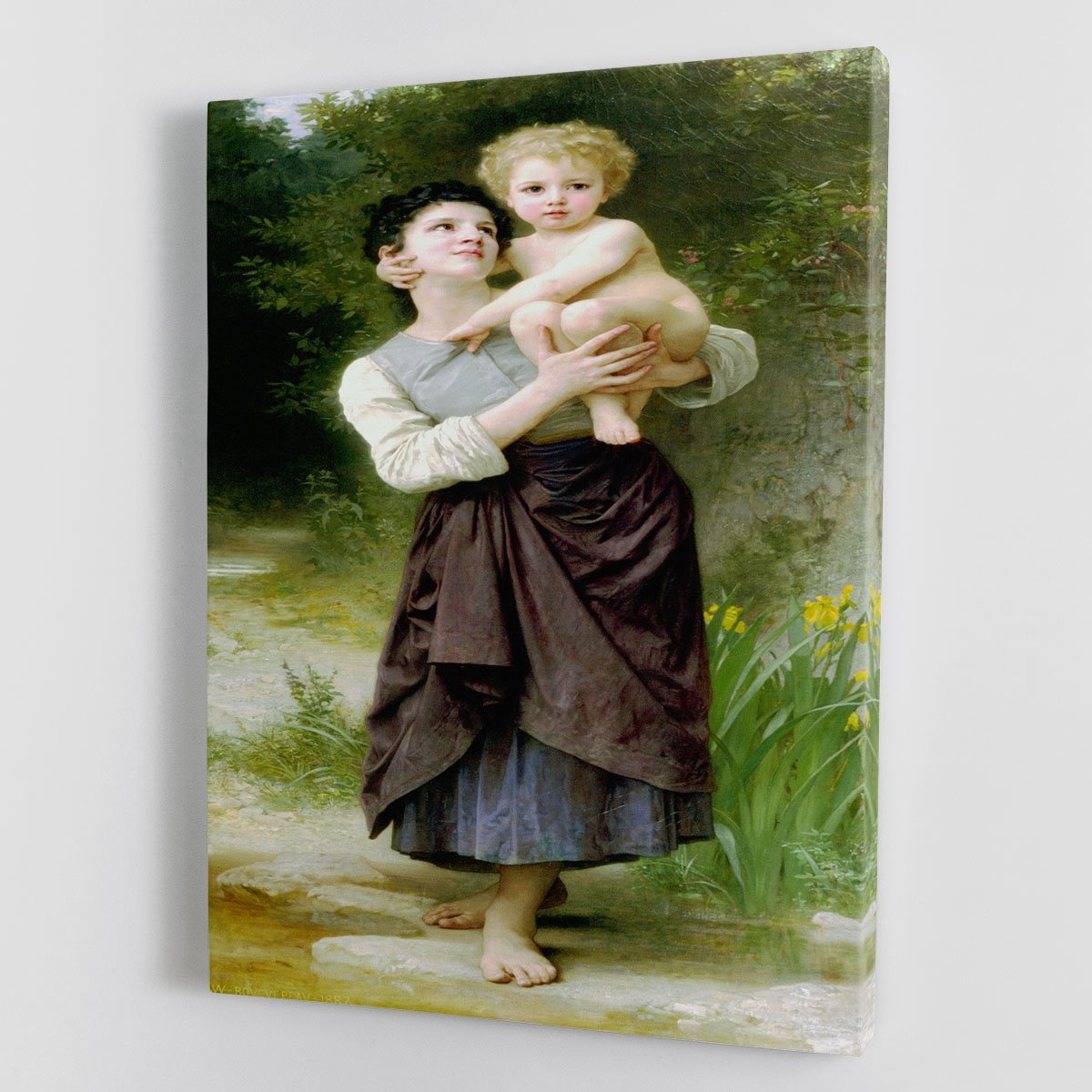 Brother And Sister By Bouguereau Canvas Print or Poster