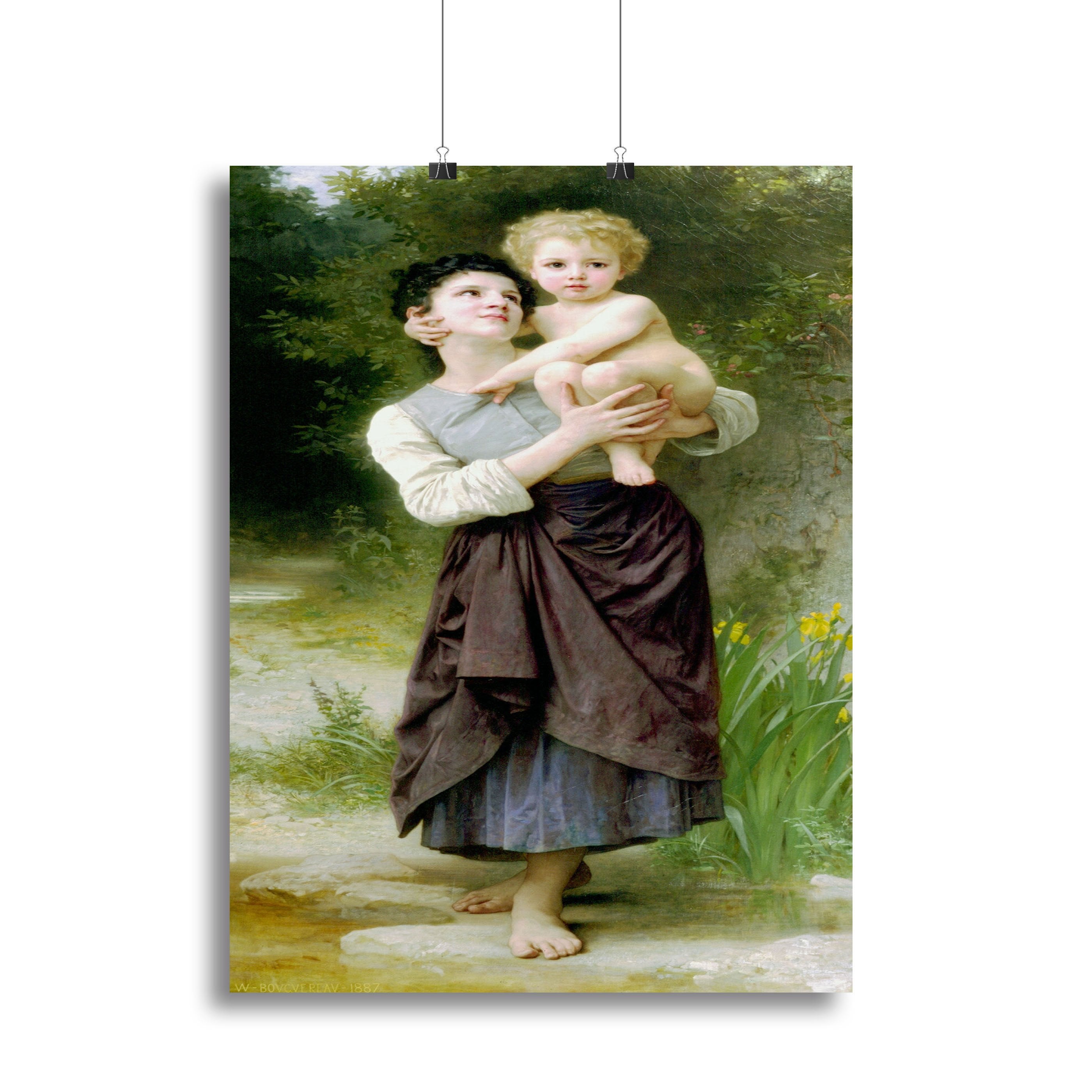 Brother And Sister By Bouguereau Canvas Print or Poster
